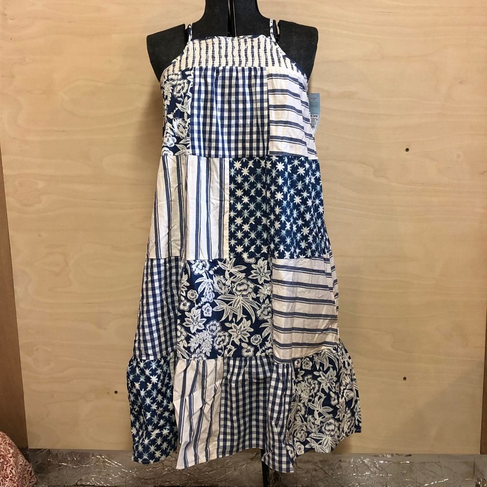 Cat & Jack Girls Dress Blue and White Summer